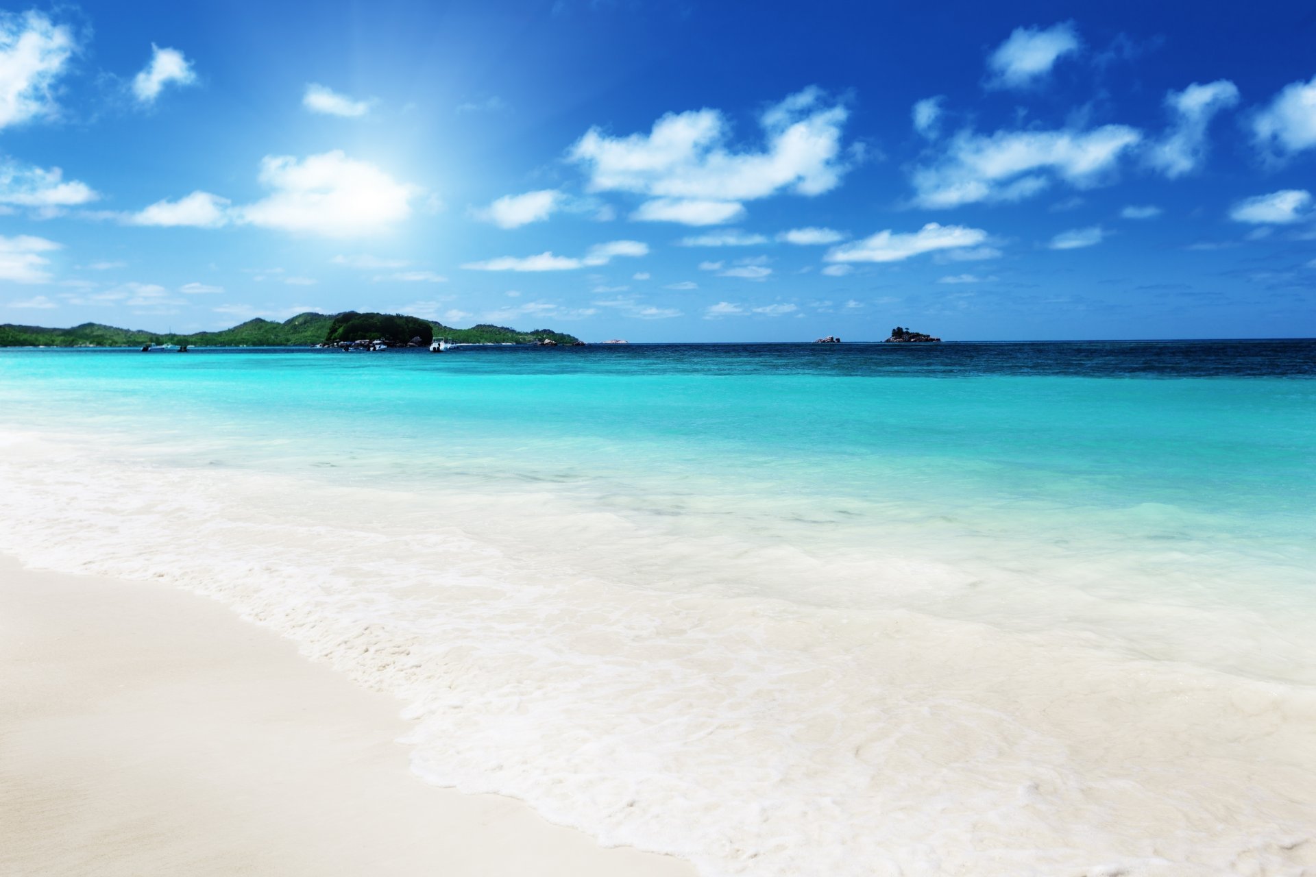 nature paysage ciel nuages sable mer plage