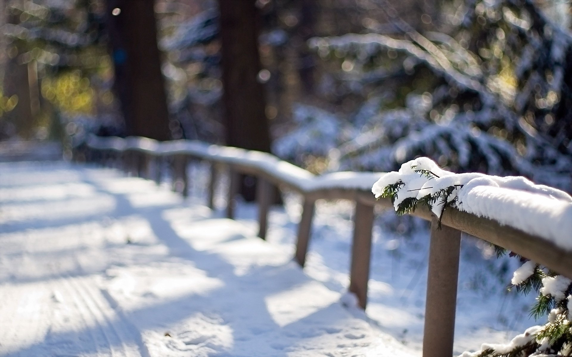 winter snow fence close up