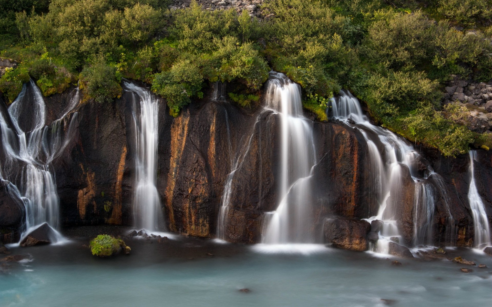 río cascada naturaleza