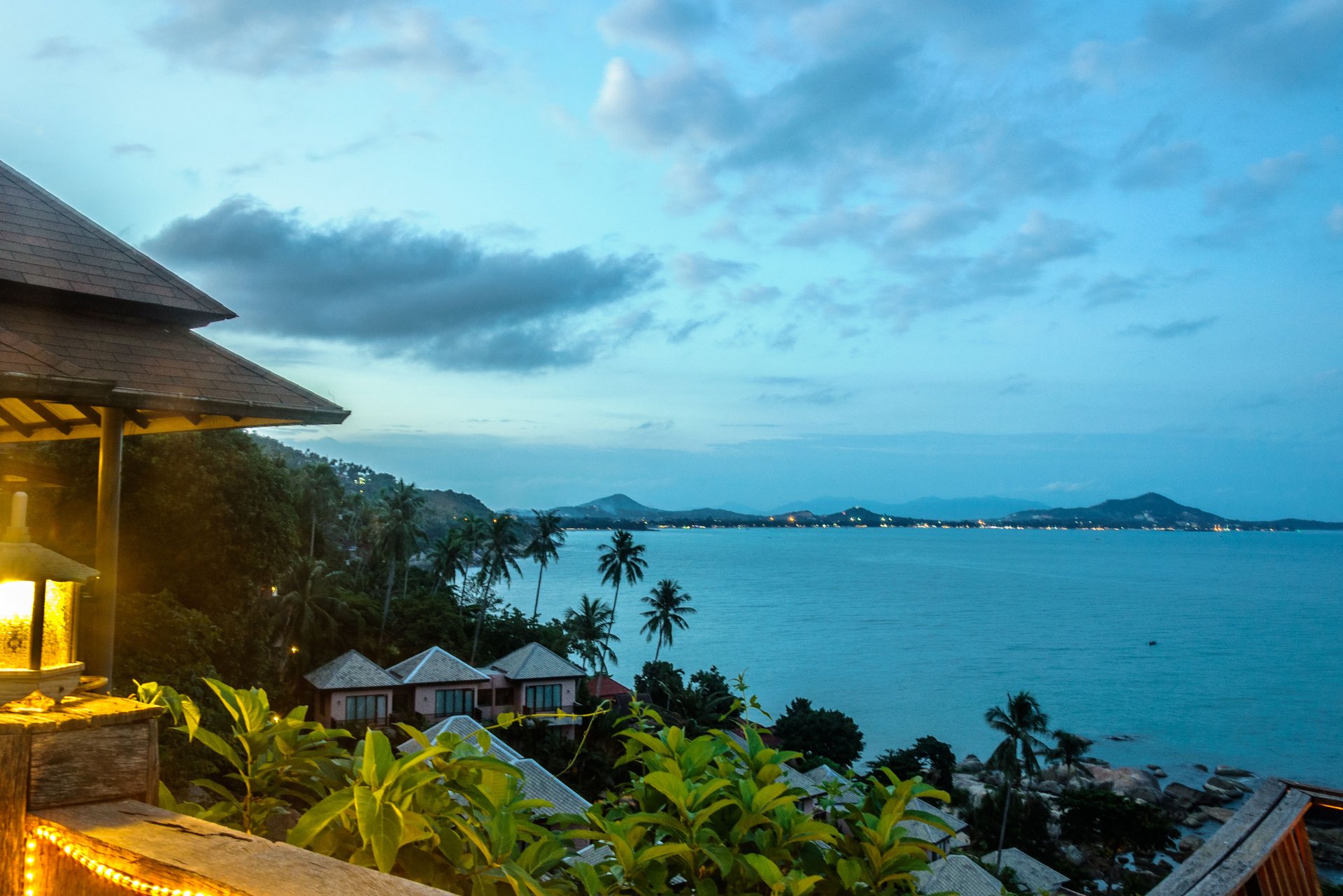 tajlandia koh samui palm rock ocean bay sky beach lampy dom tajlandia palma kamień bay latarnia