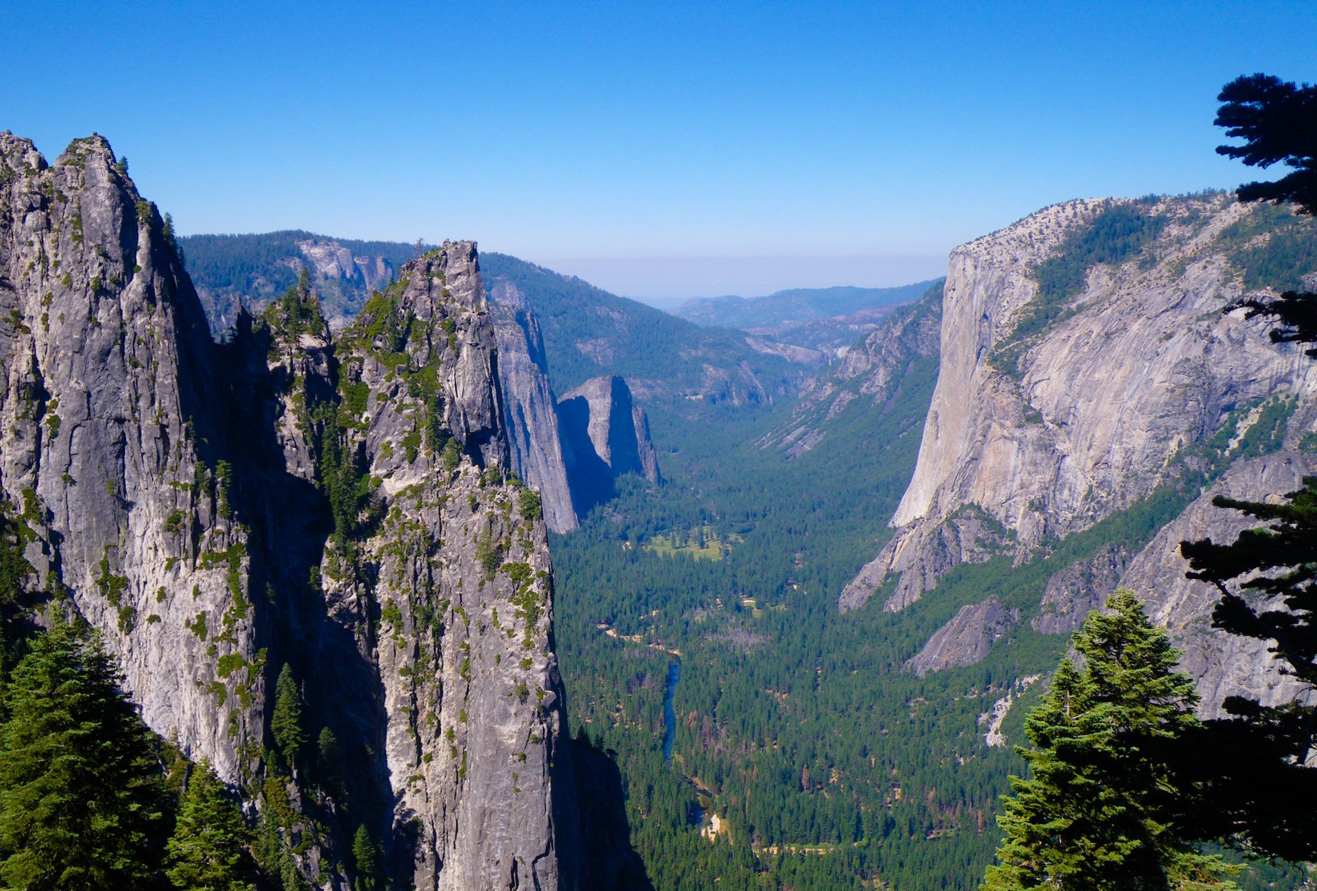 berge wald fluss natur yosemite nationalpark