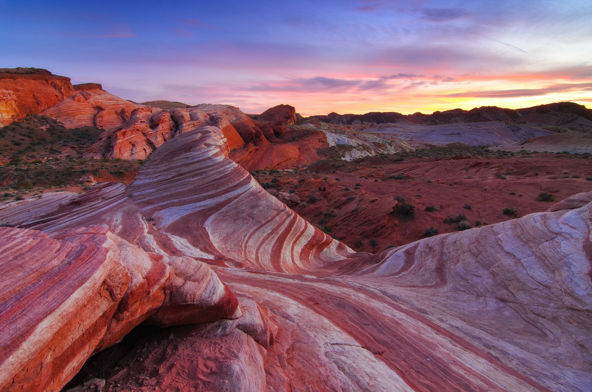 nature america desert rock patterns stones sky paint