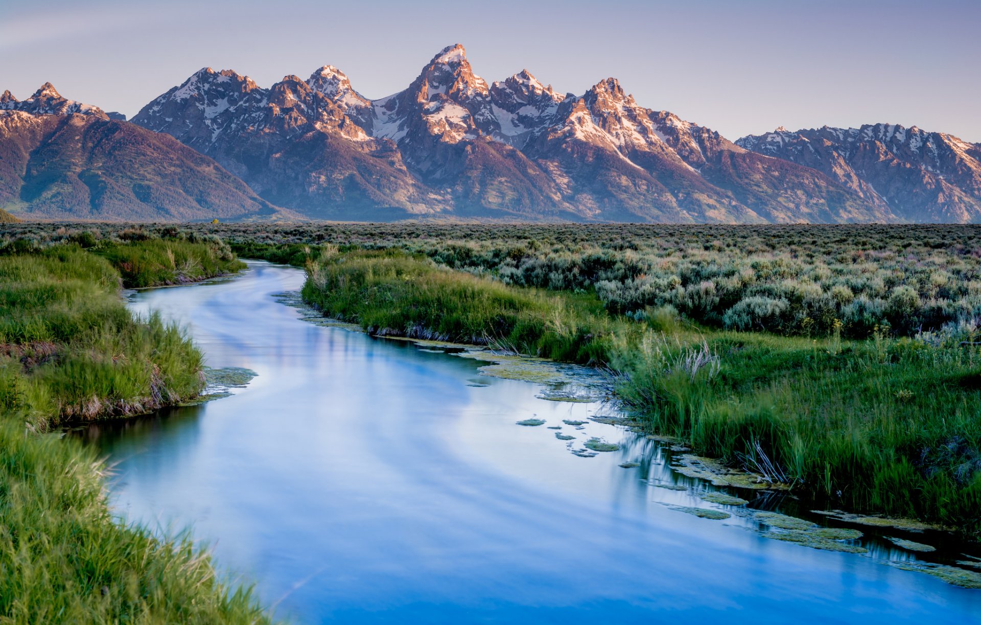 grand teton national park montagna lago wyoming stati uniti parco nazionale grand teton wyoming