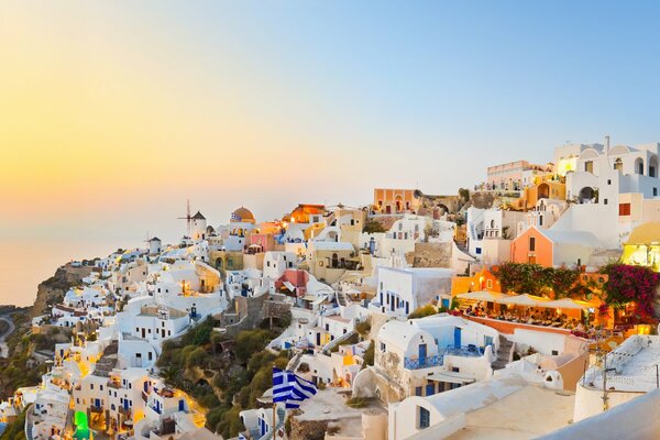 Nature de la Grèce-paysage de Santorin