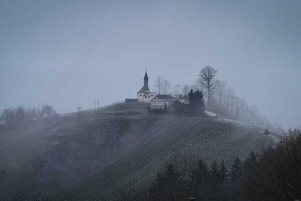 View of the winter city of Gengenbach in Germany