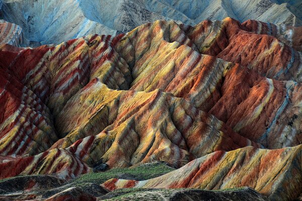 La natura in rilievo della Cina. Collina