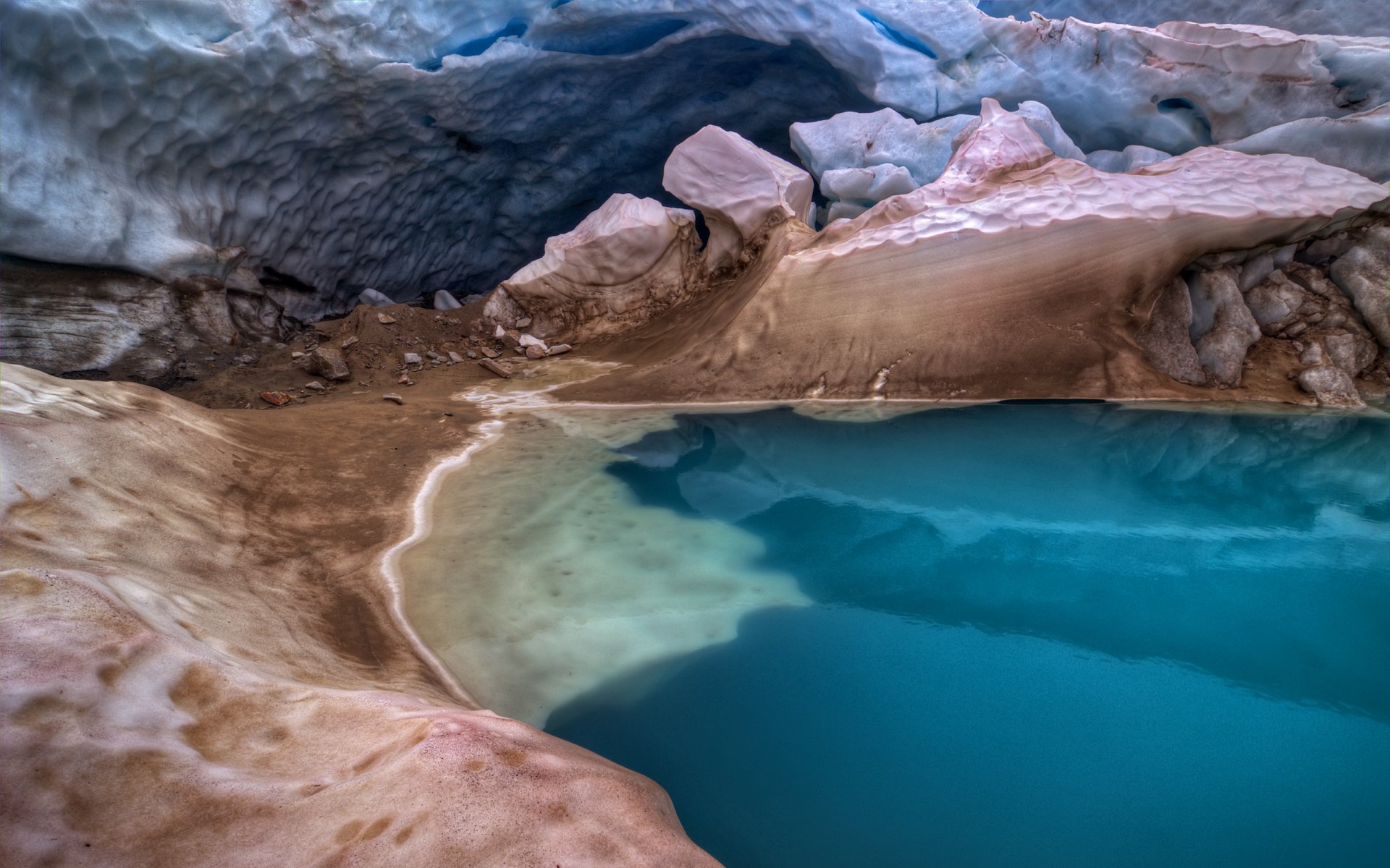 природа озеро wedgemount ледник вода канада