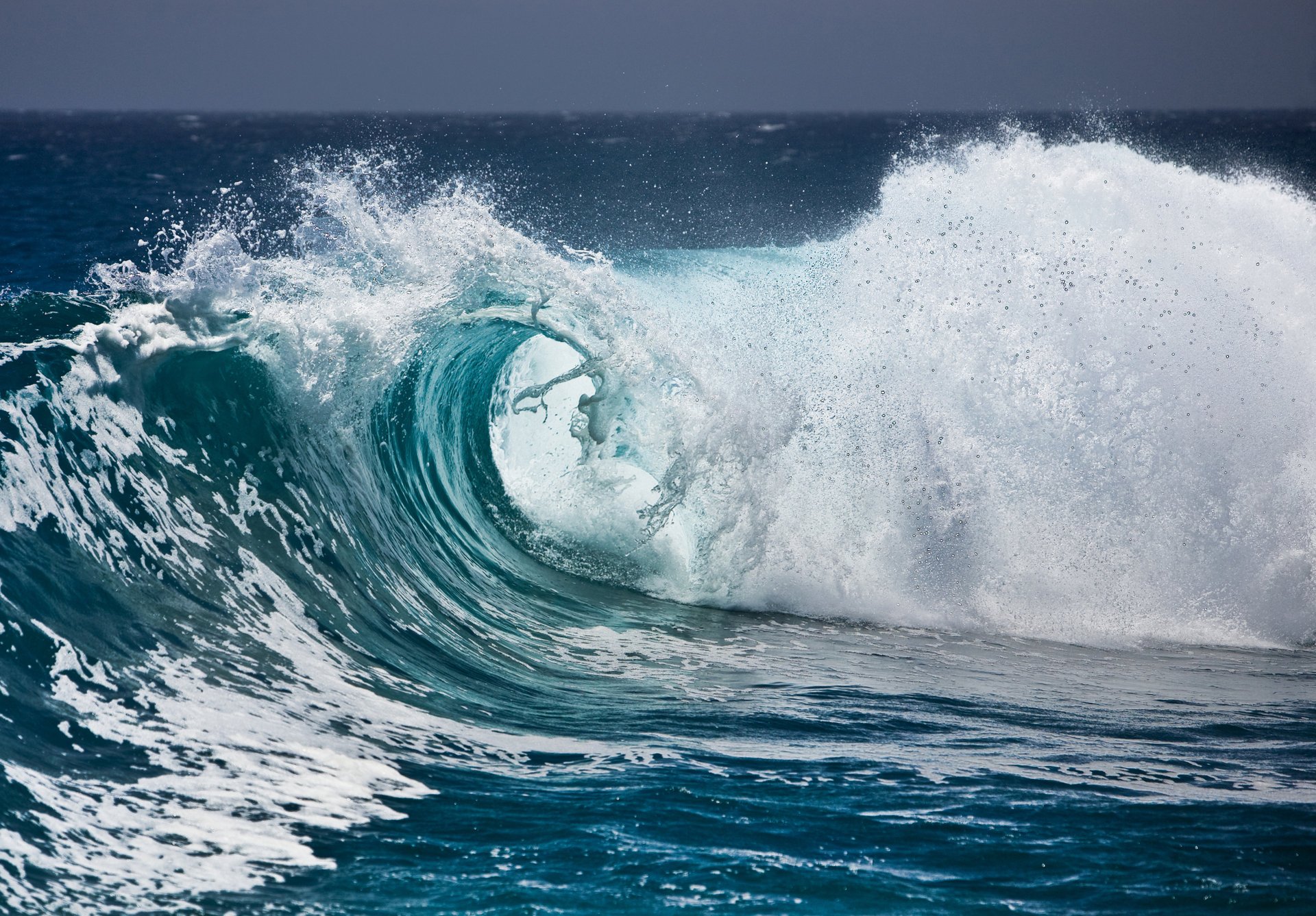 onde oceano acqua spruzzo schiuma