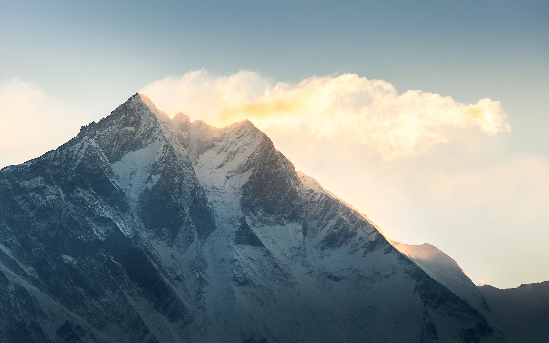 nepal góra śnieg