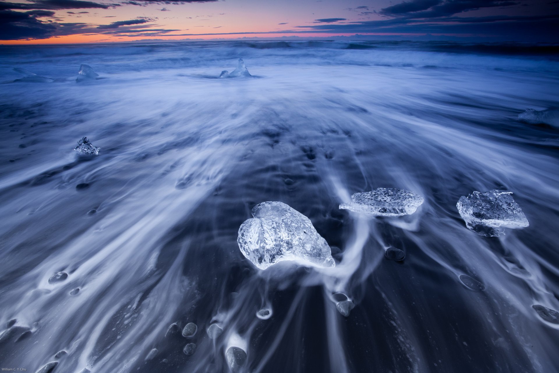 nature sea iceland beach flow