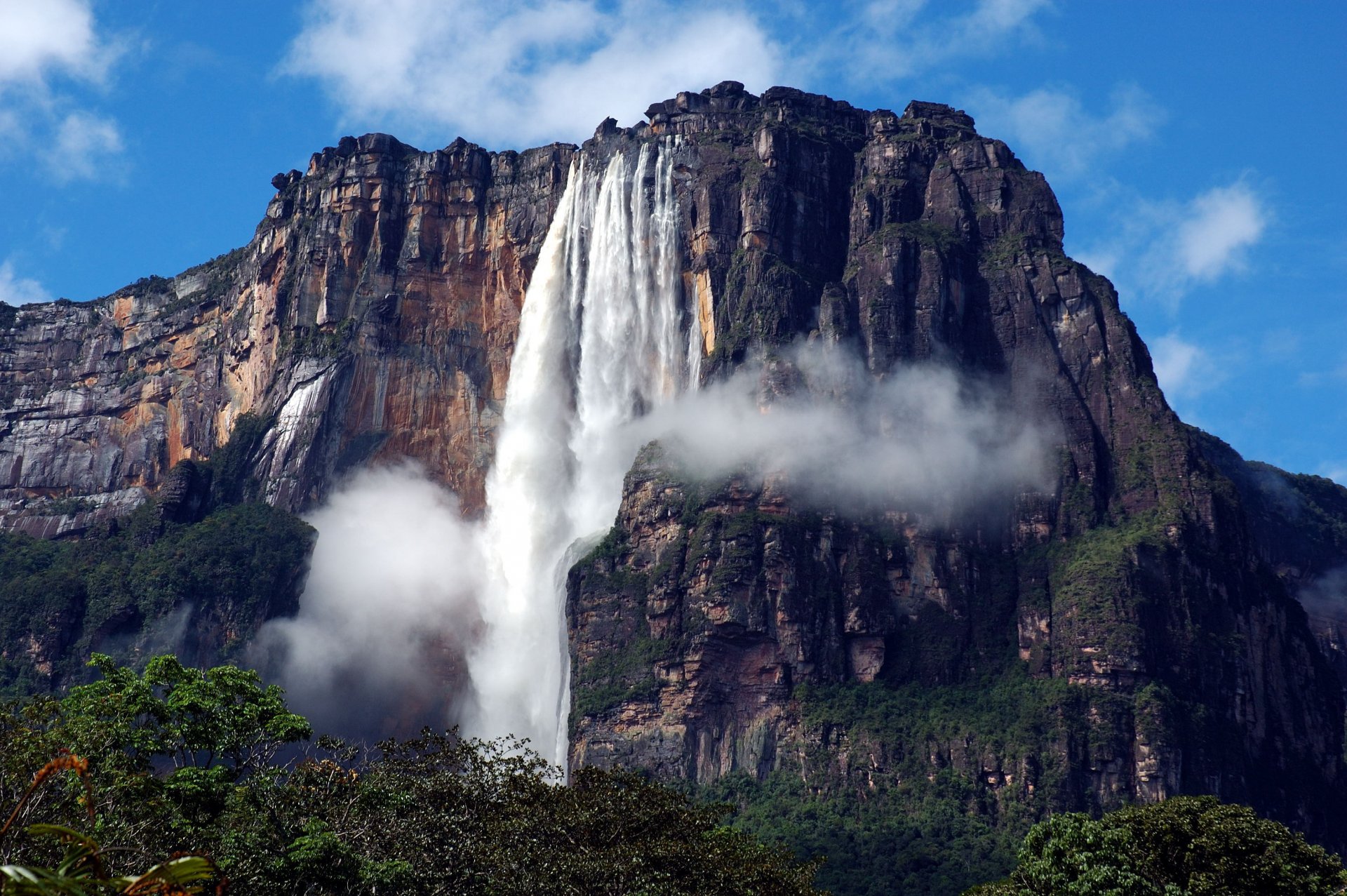 outh america venezuela canaima national park waterfall angel