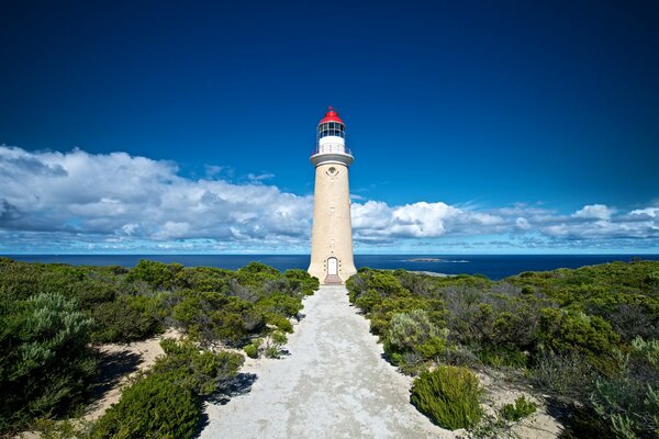 Ein Leuchtturm in Australien auf der Känguru-Insel