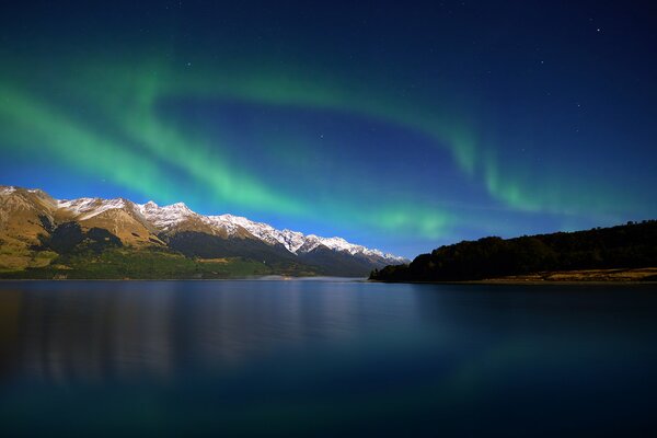 Aurora boreale in Nuova Zelanda