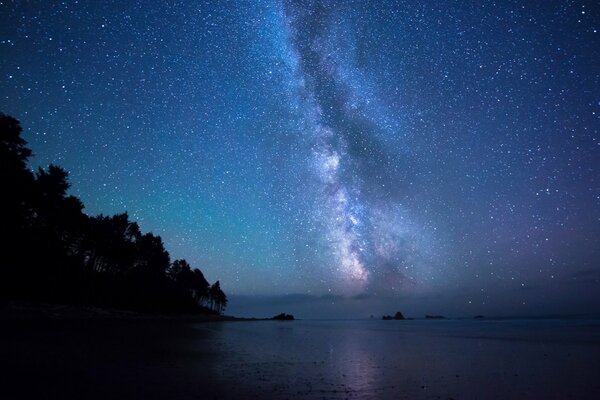 The starry sky and the Milky Way