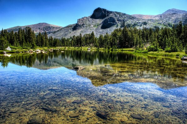 Le lac le plus propre du parc National de Yosemite