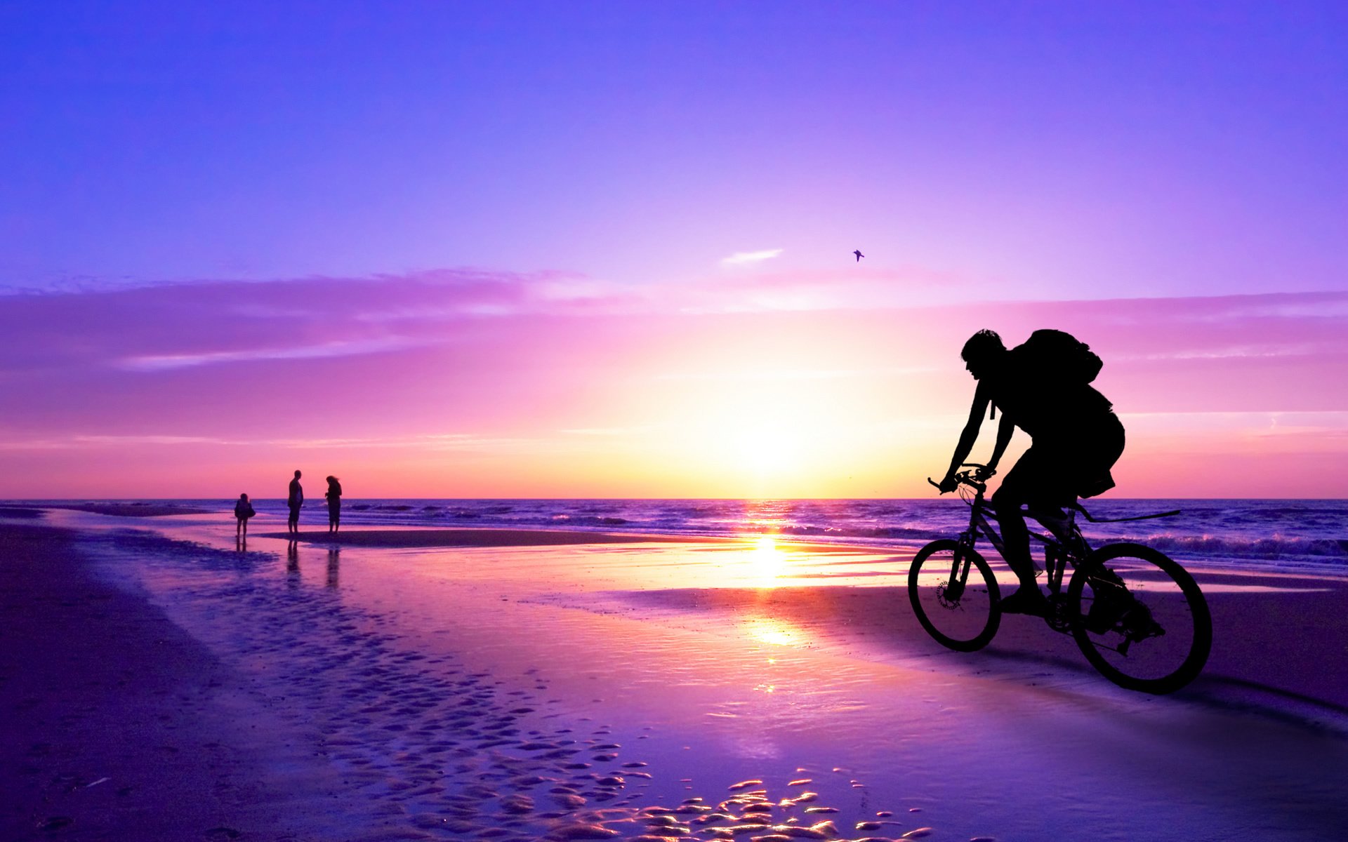 bicicletta uomo freschezza del mare