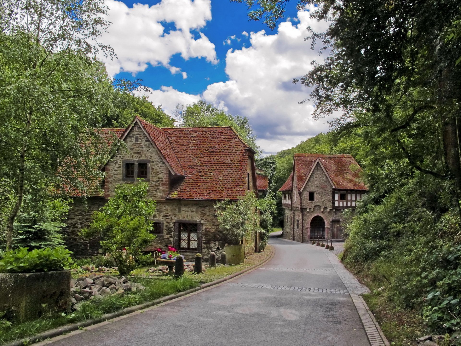 deutschland provinz dorf dorf häuser