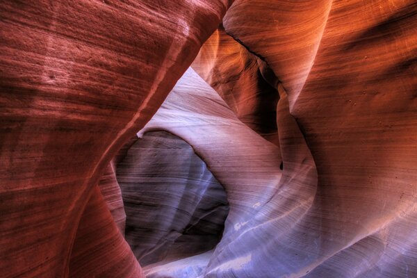 Natural canyon of picturesque structure