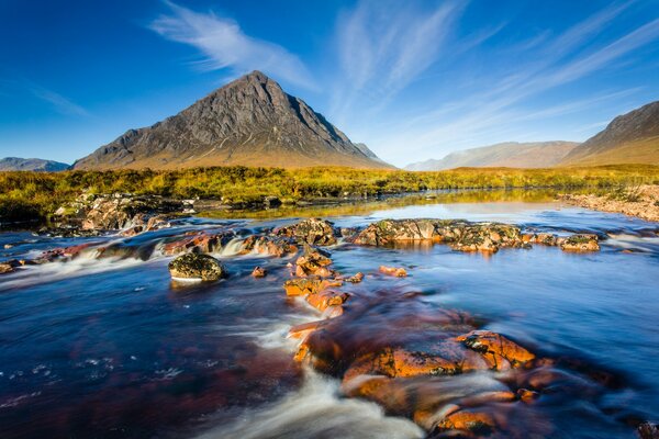 Naturaleza pura en Escocia inusual