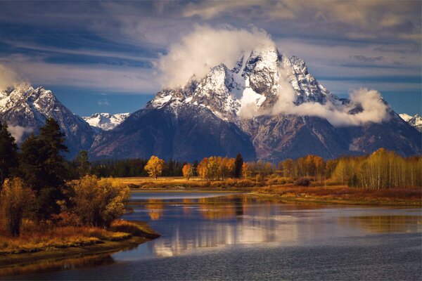 Grand Teton jesienią USA