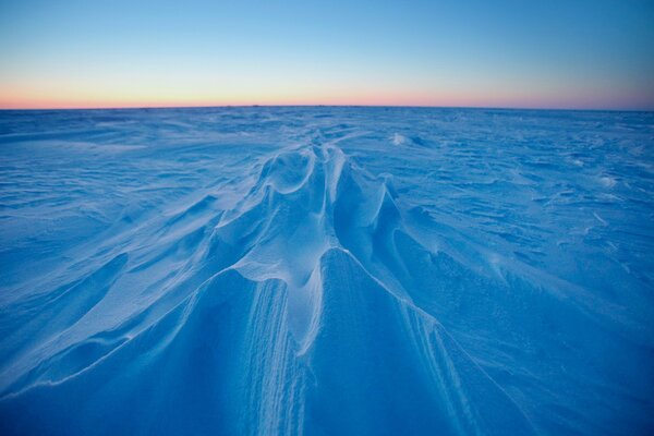 Beautiful silence of nature in the snow