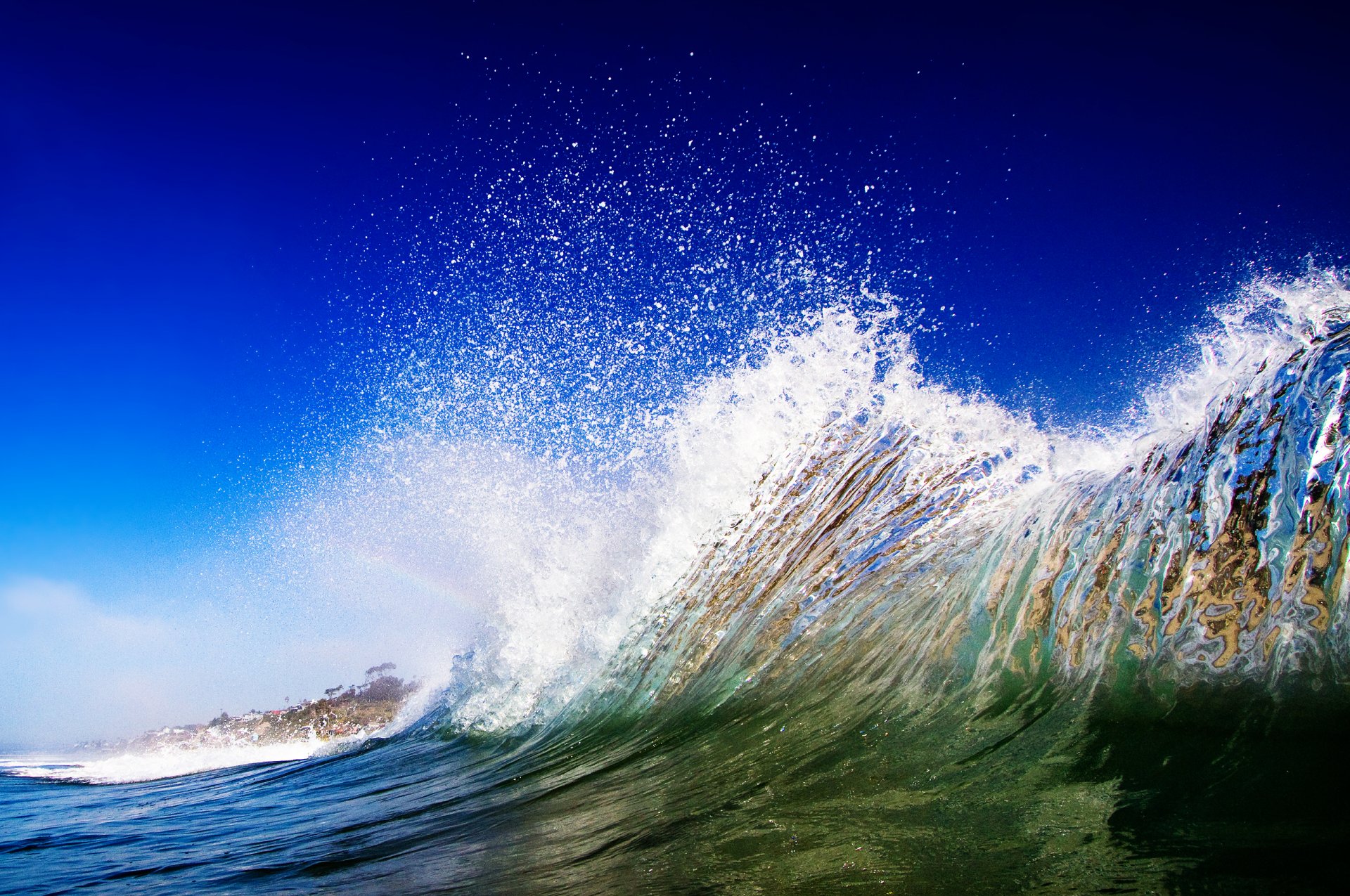 nature sea ocean wave spray