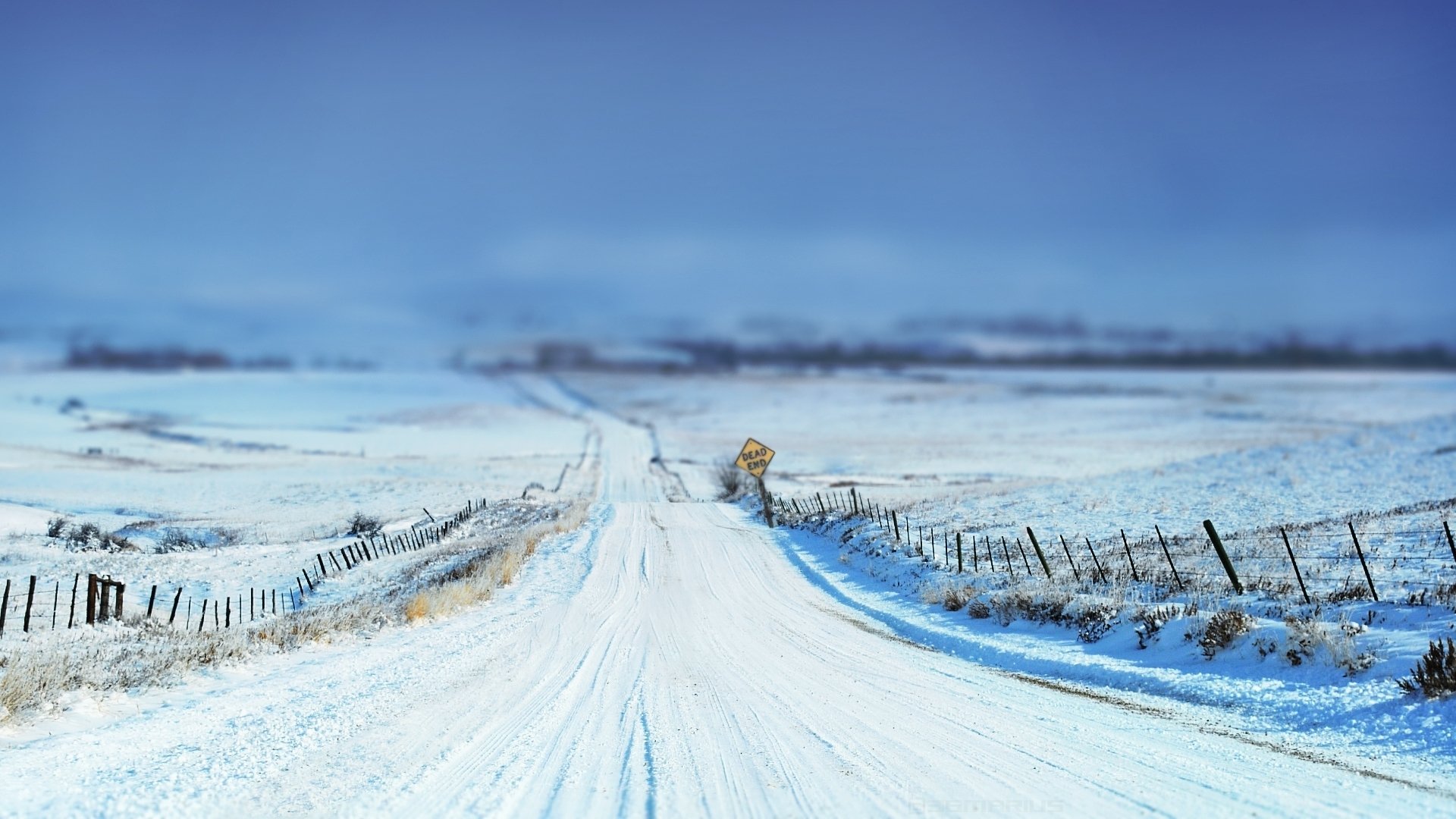 naturaleza paisaje carretera invierno nieve hierba signo enfoque cielo invierno enfoque 1920x1080