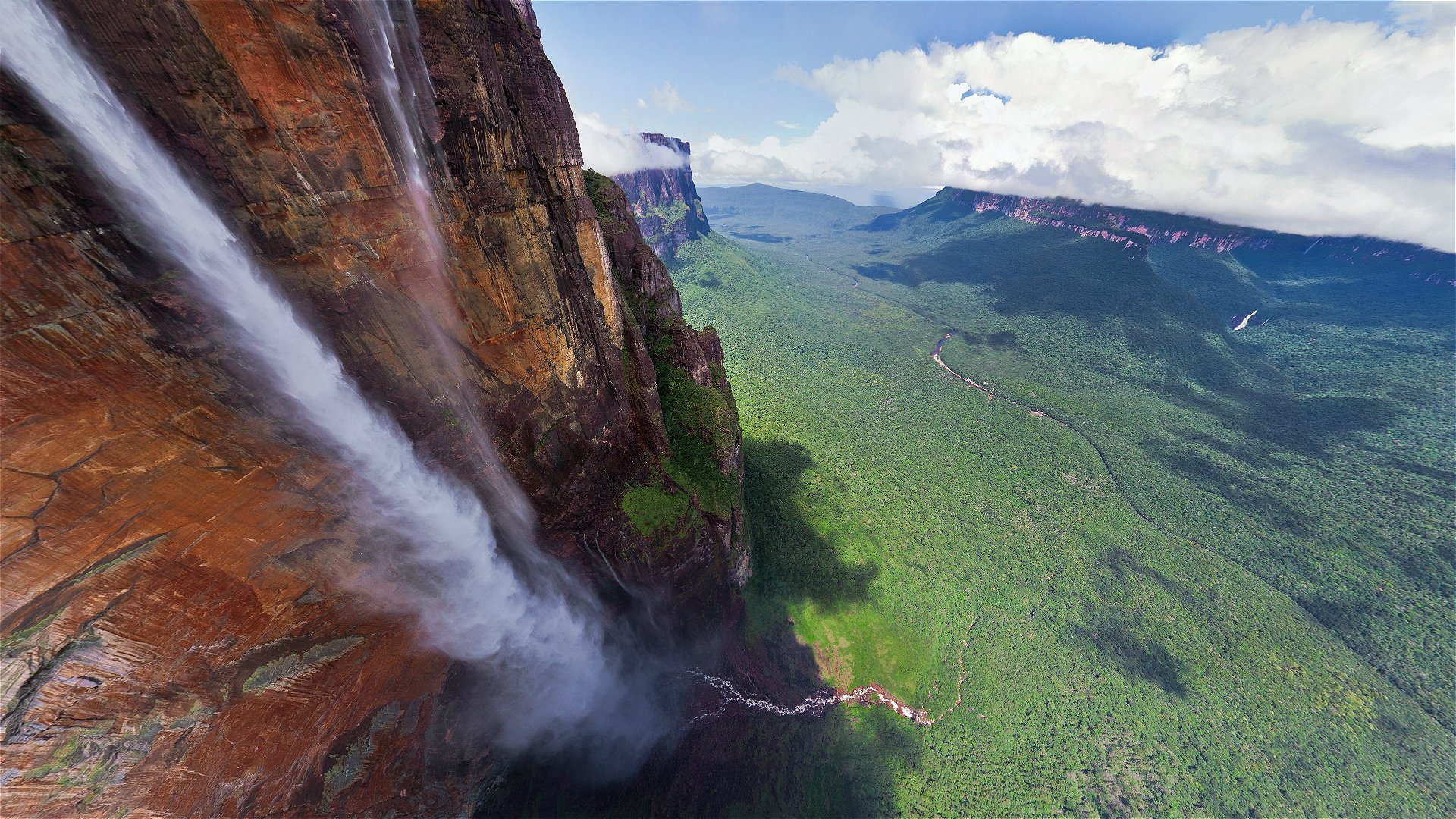 der höchste wasserfall der welt angel falls 979 meter venezuela