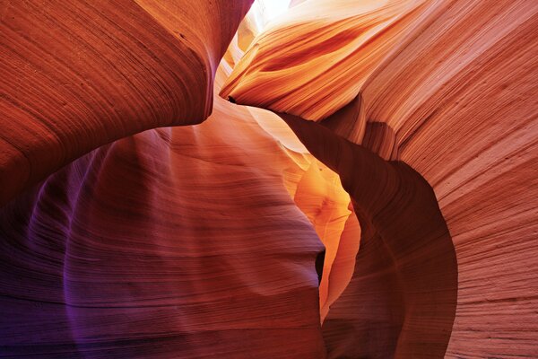 Textured rocks inside the canyon