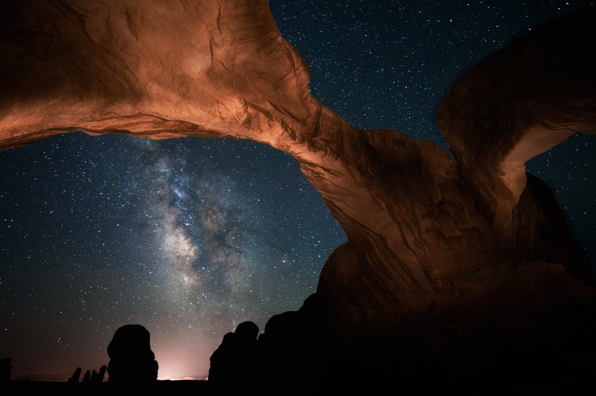 galassia via lattea arco utah