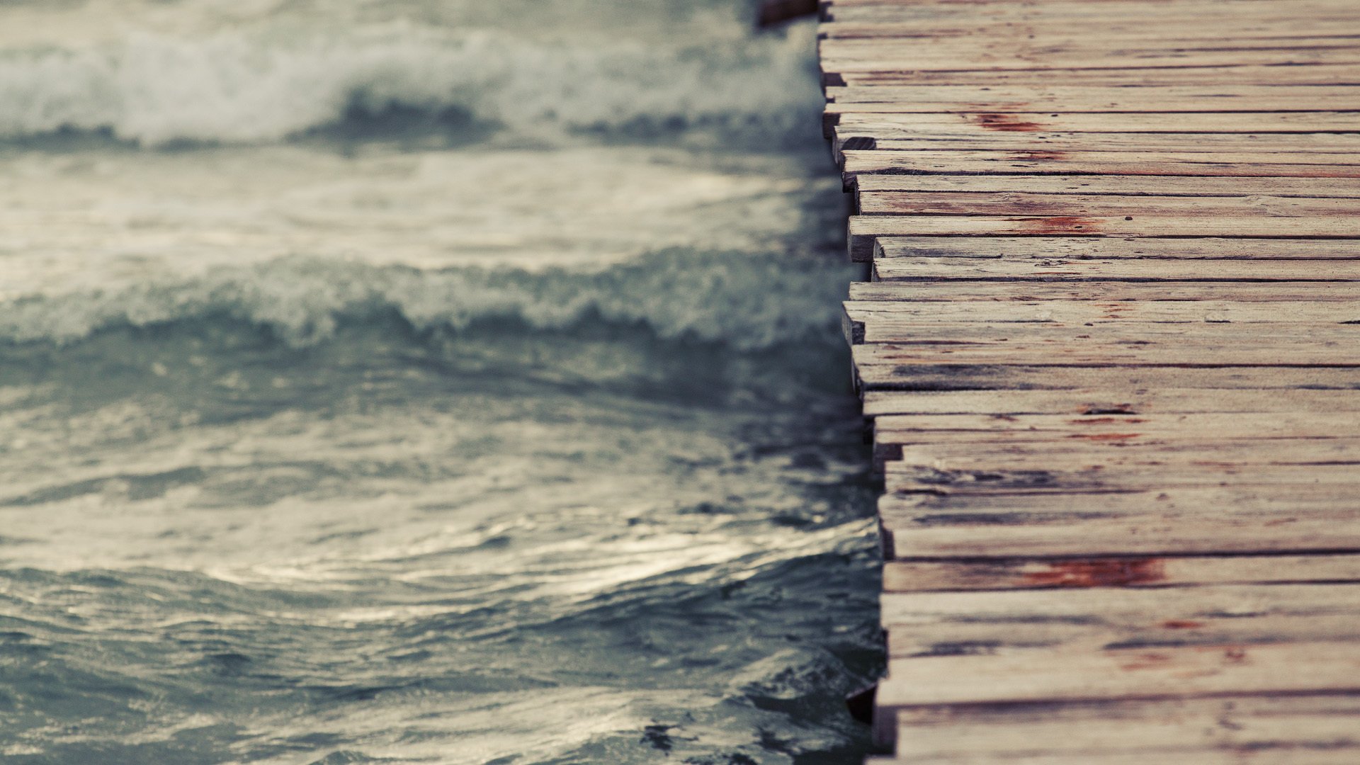 bridge bridge platform water sadness waves wind path