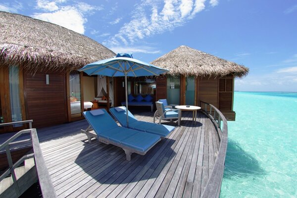 Sommer auf den Malediven im Hotel