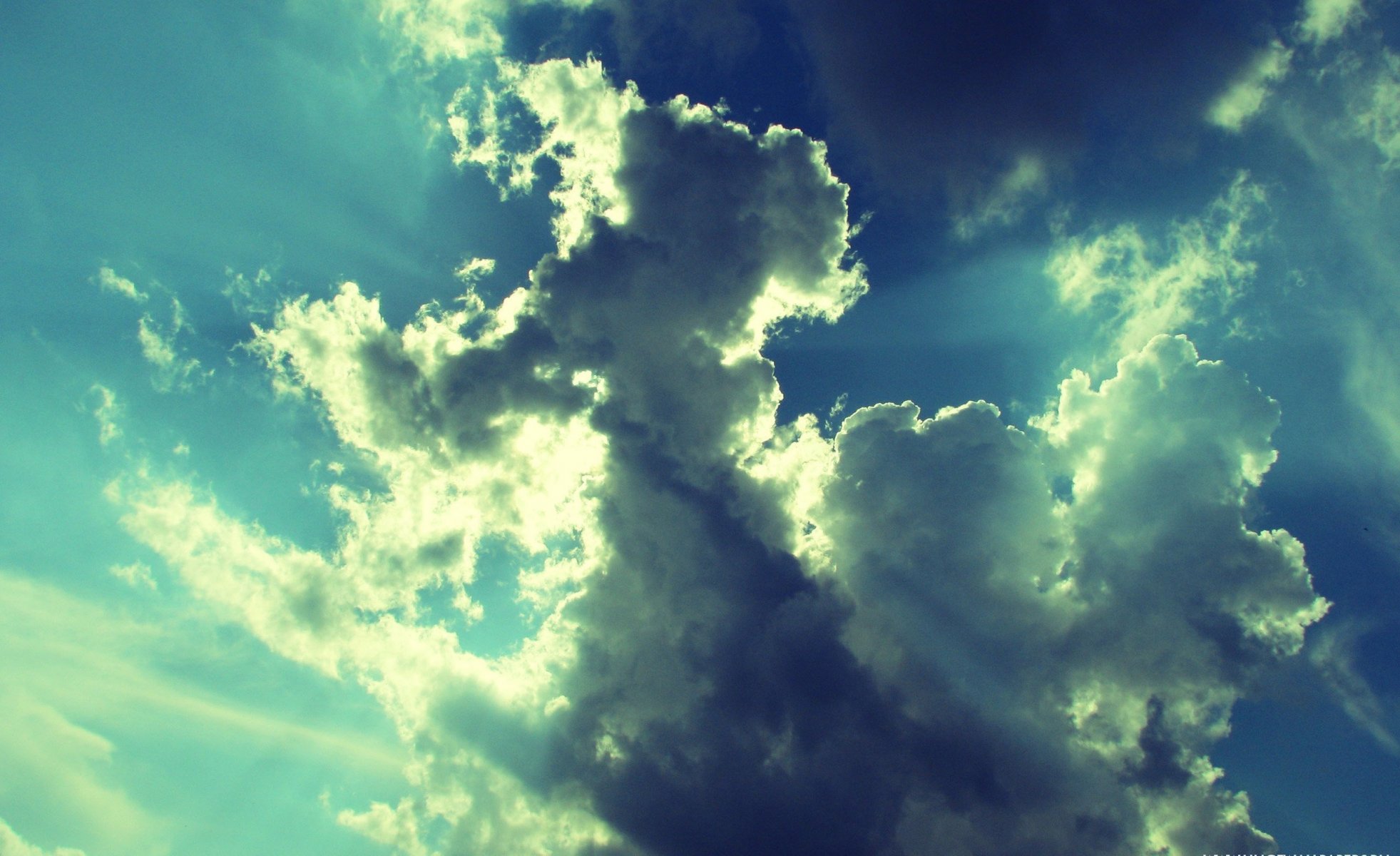 ky clouds rays lightness weightlessness photo images processing