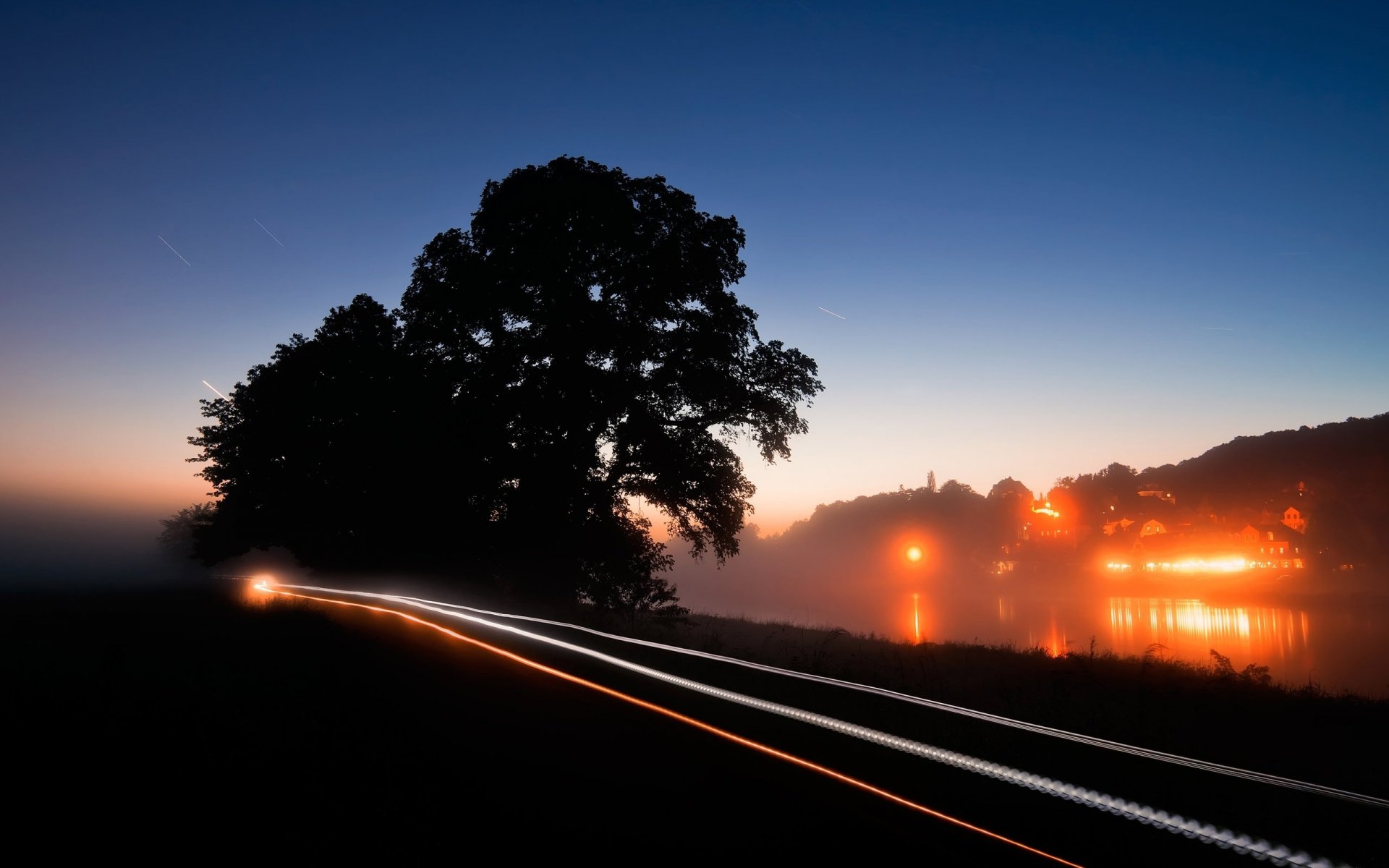 straße nacht photoshop