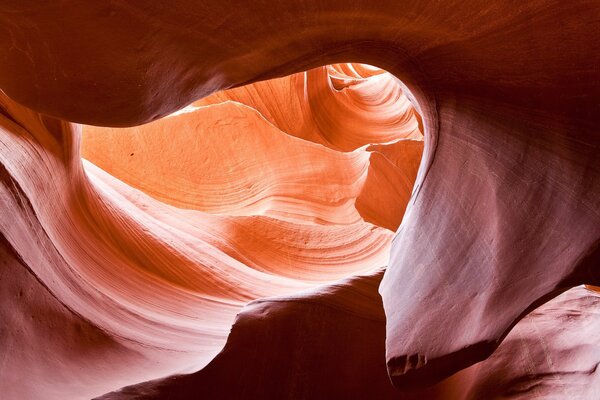 À l intérieur d un Canyon d antilope dans la région de l Arizona