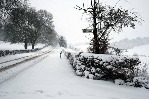 Langer Winterweg nach Hause