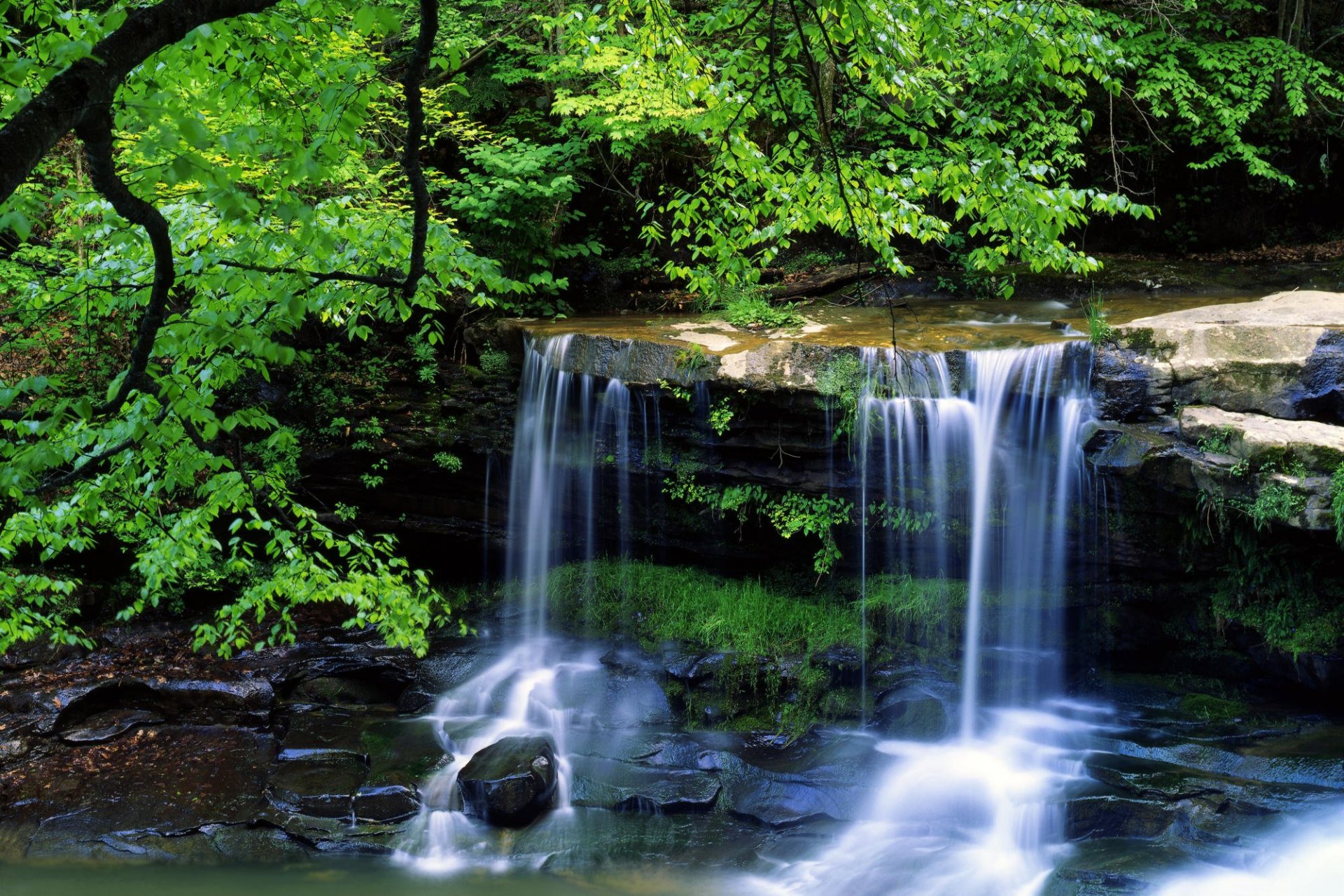 paesaggio cascata estate bellezza