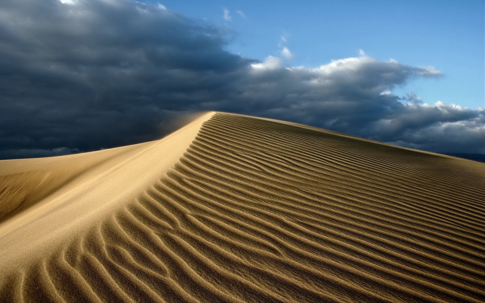 désert sable nuages ciel chaleur