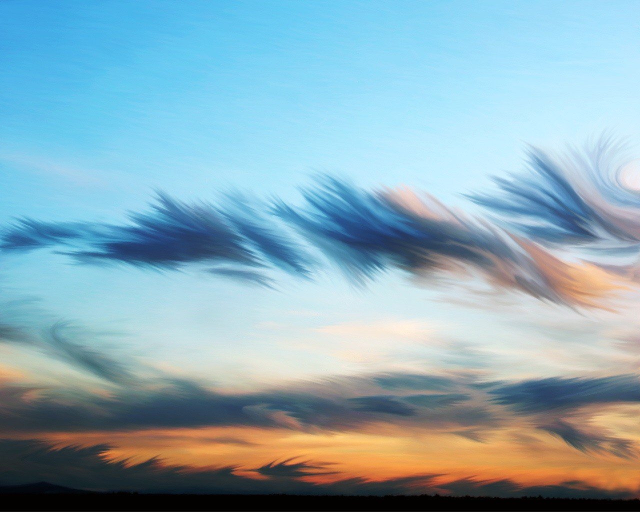 nubes dibujo cielo