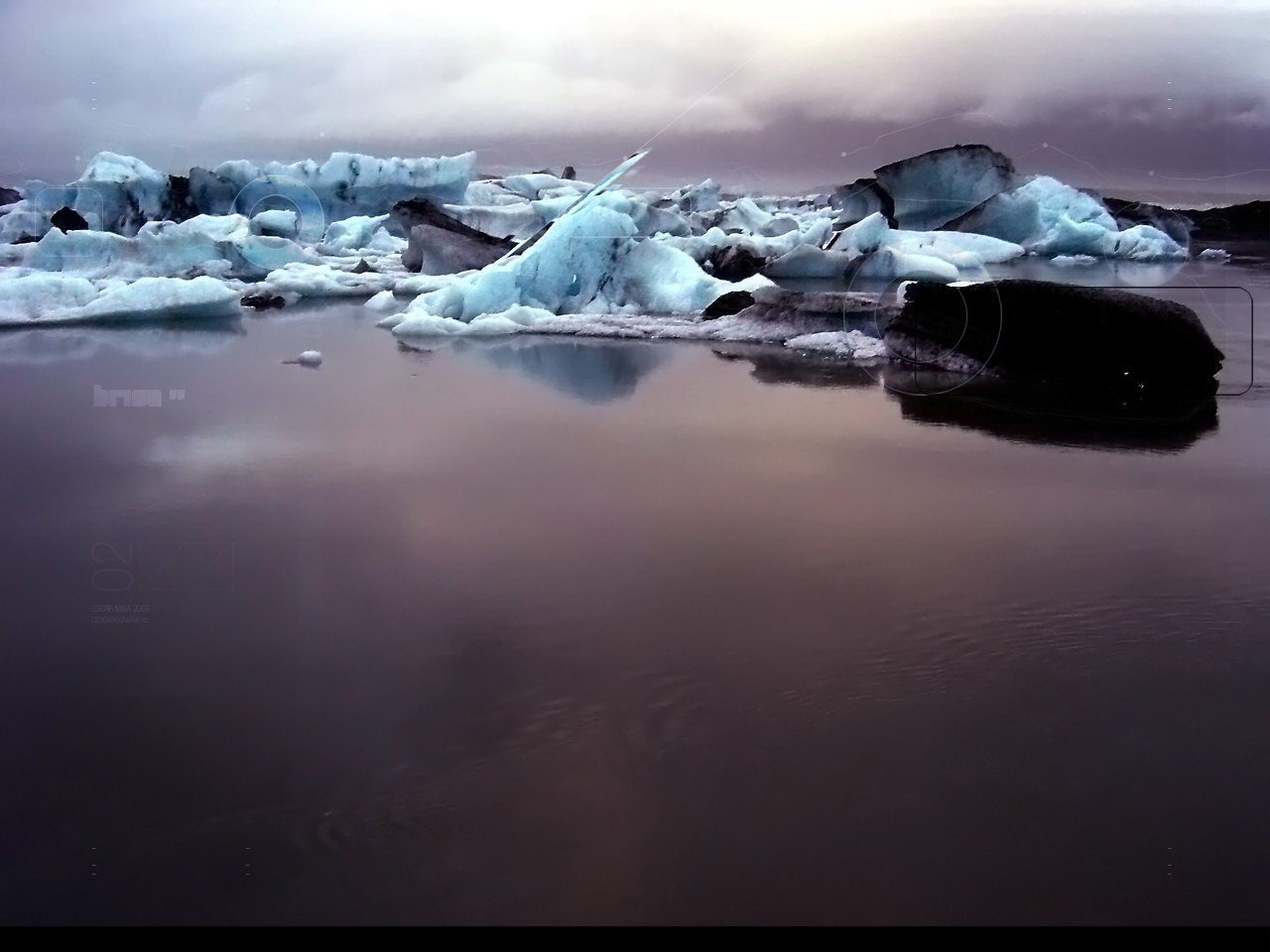 hielo barro agua