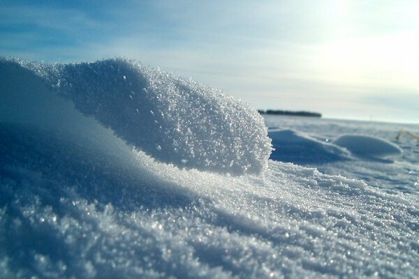 Winter blauer Schnee und Eis