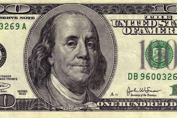 Franklin on the $100 bill