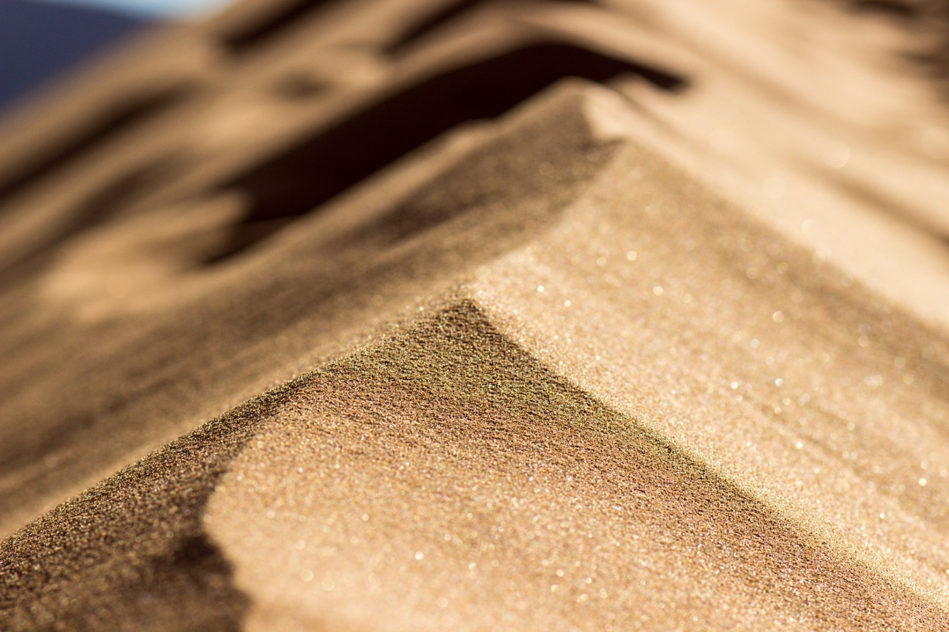 and desert dune light close up