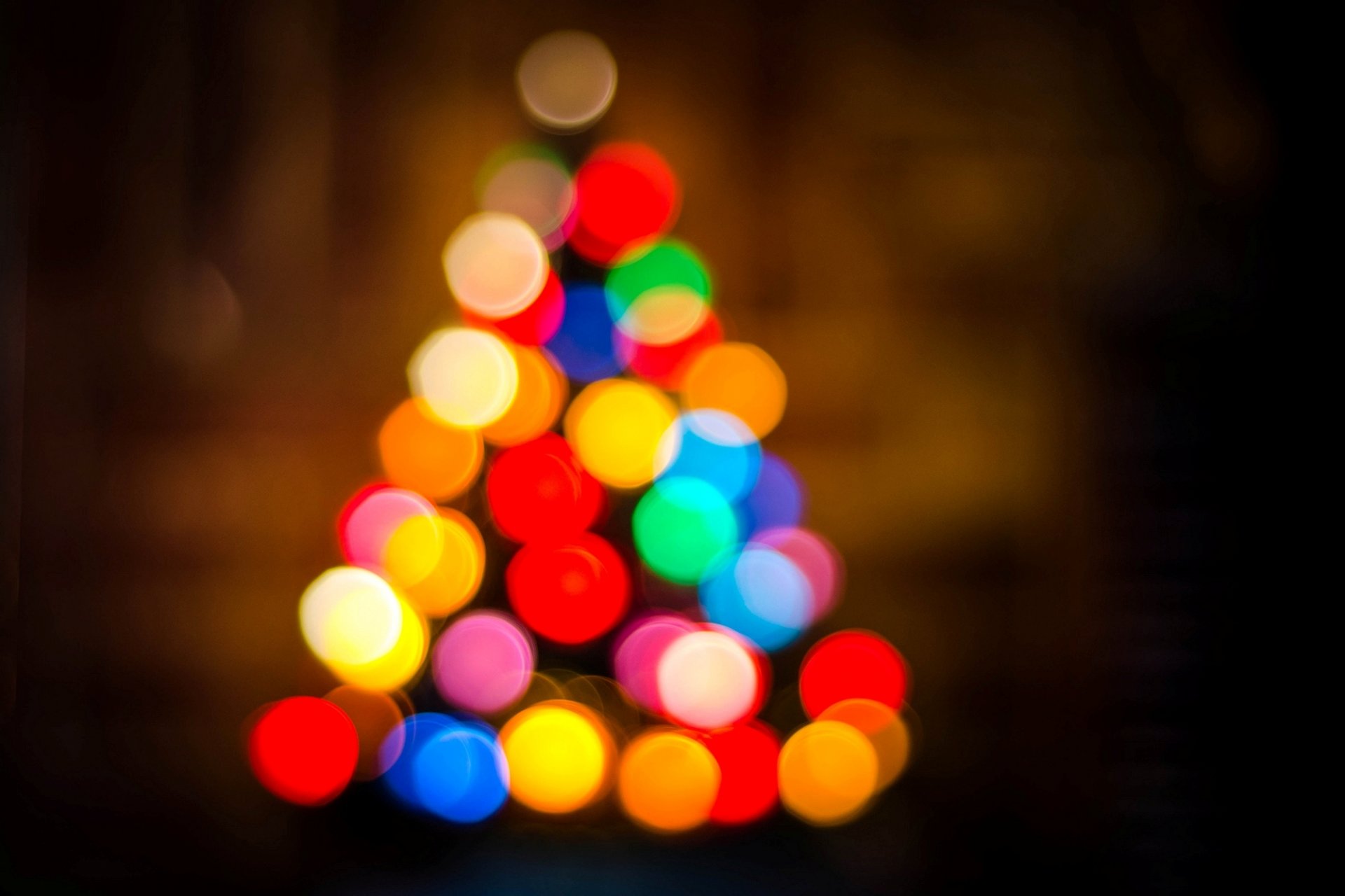 luci multicolore bokeh albero di natale nuovo anno natale vacanza