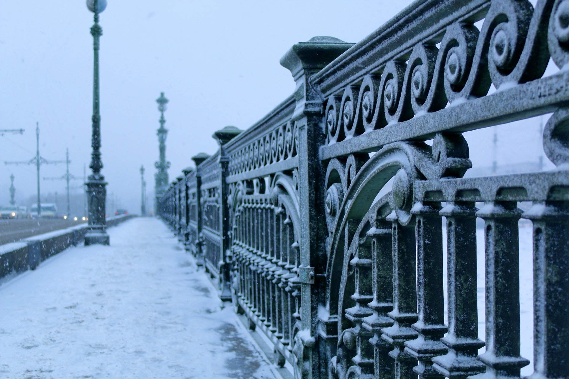 t. petersburg bridge winter frost town trinity st.petersburg