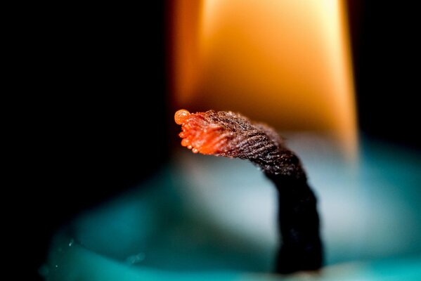 Fire-the warmth of a candle flame