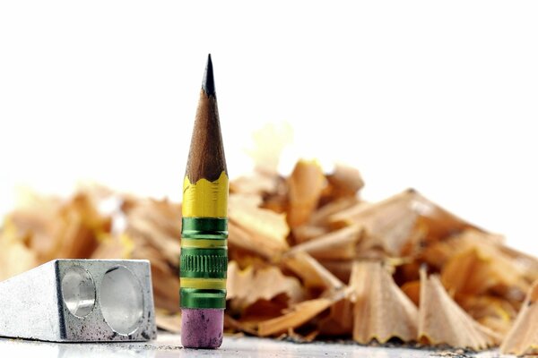 The last chance of a wooden pencil