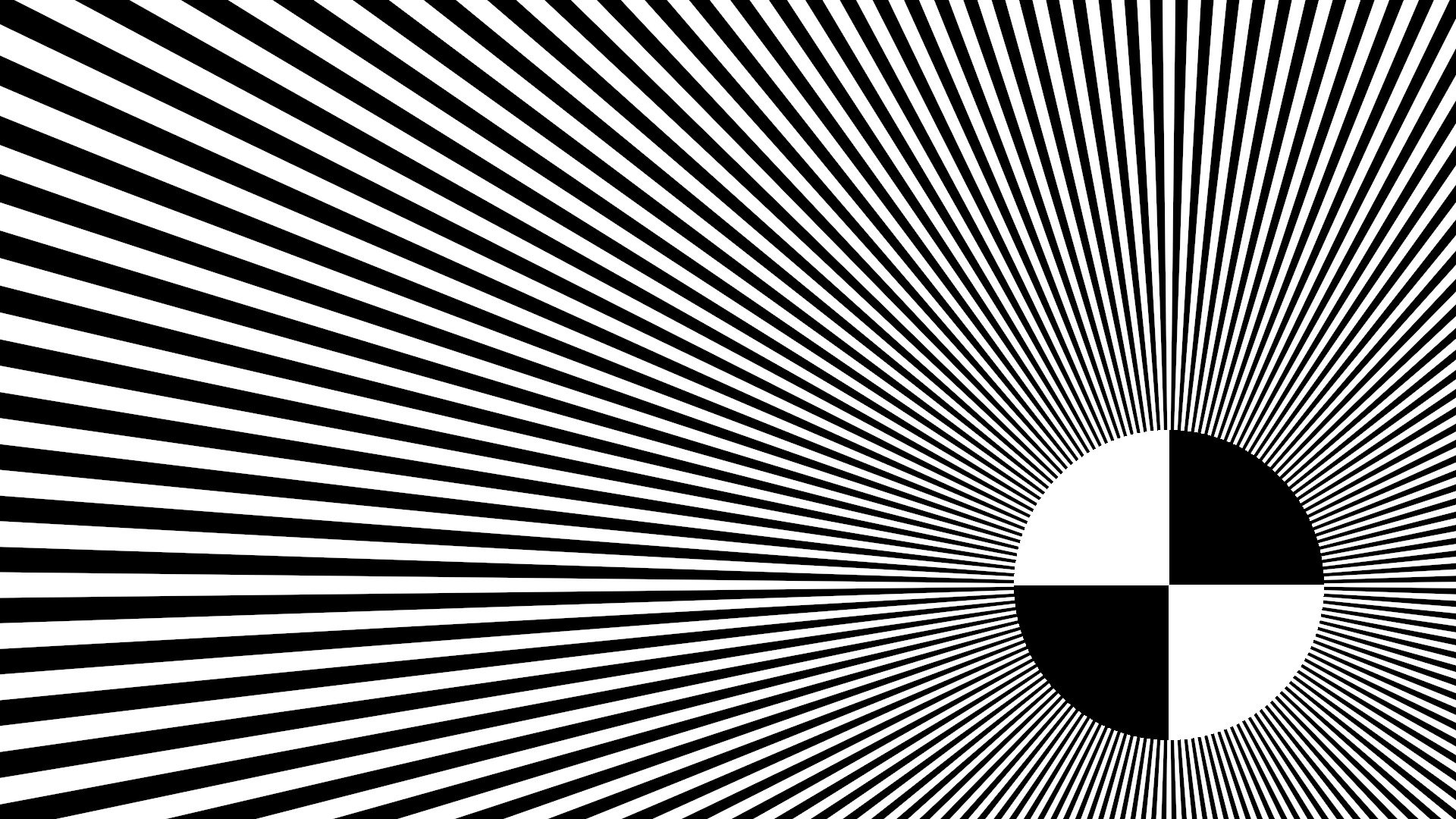 abstract white circle rays illusion hallucination