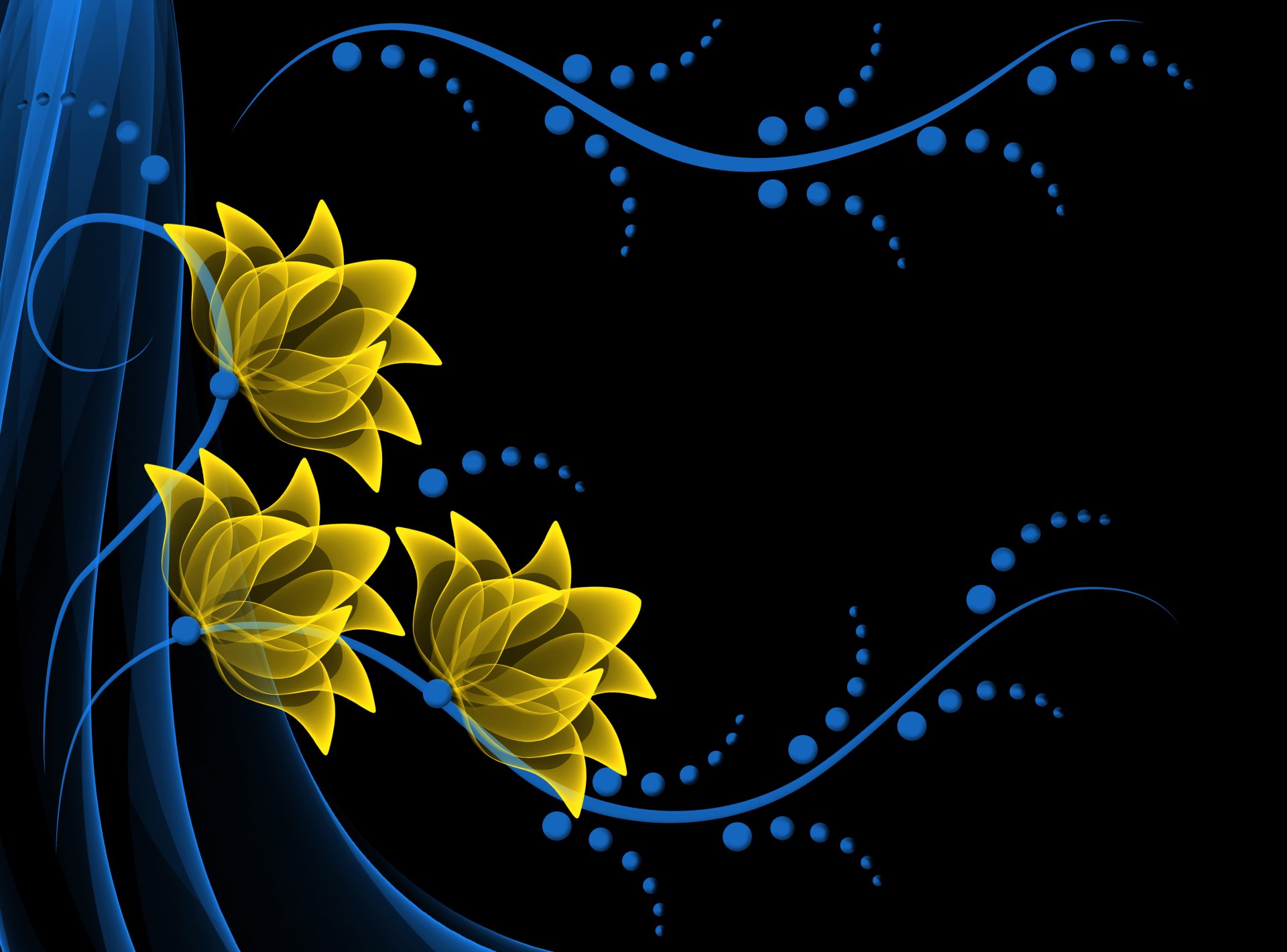 neon flowers vector background flower