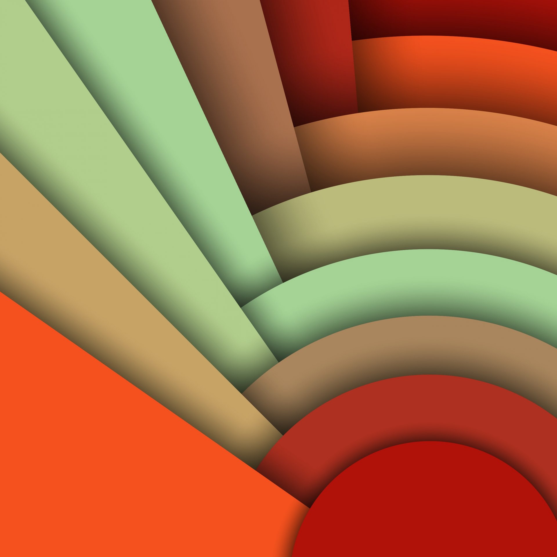 android 5.0 lollipop material diseño líneas abstracción rayas colores círculos semicírculo